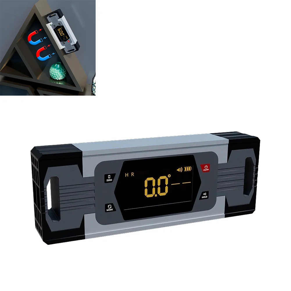 Digital Dual-Axis Level With Touchscreen Operation Display Tilt Box With Integrated Buzzer For Accurate Alignment Measurement