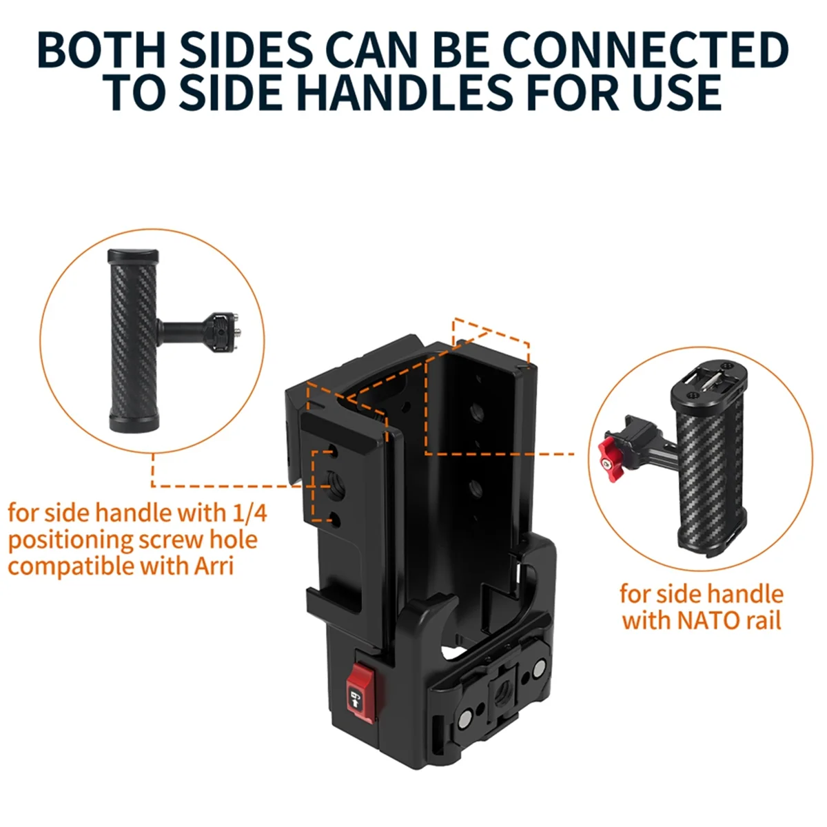2025 + For POCKET 3 Protection Frame Aluminum Extend Adapter Quick Release Cold Shoe Mount Housing Shell Accessories