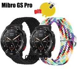 For Mibro GS Pro Strap Band Nylon Belt Adjustable Soft Breathable Wristband Smartwatch Screen Protector Film