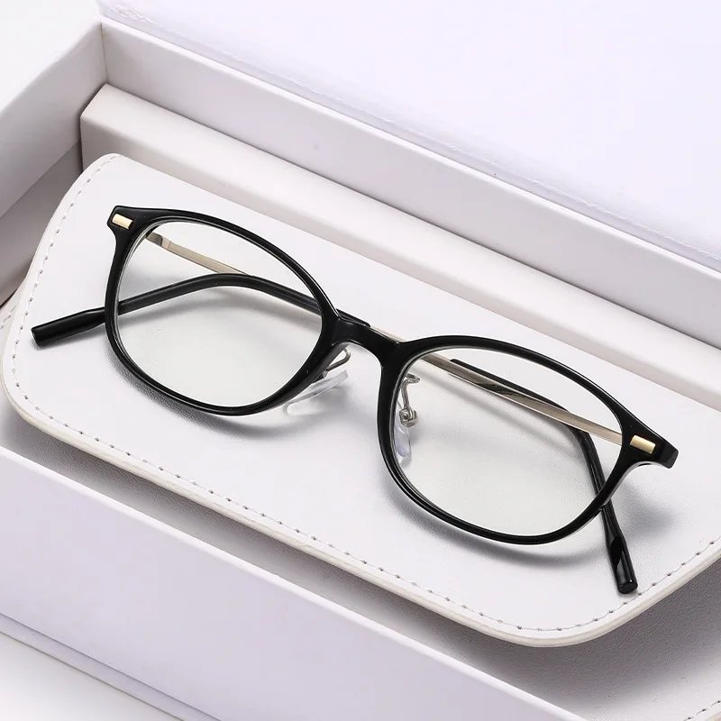 Quadratische Computerbrille mit Metallrahmen für Damen und Herren, Blaulichtfilter, Rechteckige Brillen, Optische Schutzbrille, Elliptische Brillengestelle