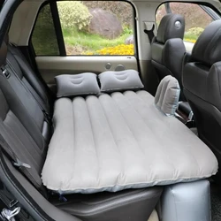 Flocking Car Split Inflatable Bed Multi-functional Inflatable Bed Car Rear Seat Sleeping Mat Car Travel Bed Portable