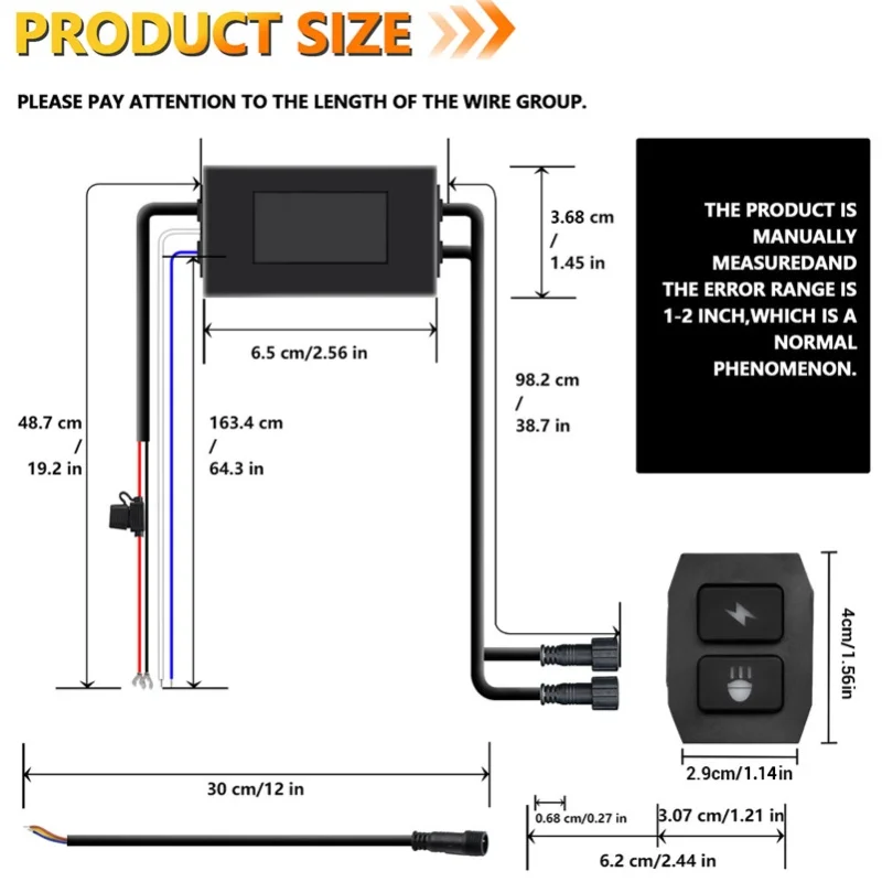 LED Light Wiring Harness Kit, Spot Lights Wiring On Off Switch Motorcycle High Low Beam Wiring Kit