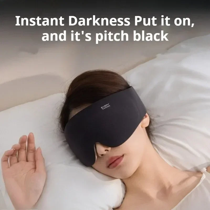 3D Sleep Mask for Men Women 100% Light Blocking Soft Breathable Eye Mask Adjustable Strap Portable Sleeping Mask for Travel
