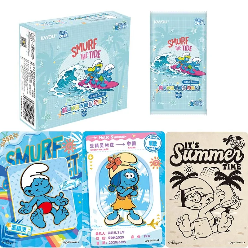 KAYOU ホールボックス スマーフ ベイビー スマーフ カード スプライト マーベラス シリーズ パック SSR XR ‌ 限定版アニメーションコレクションカードおもちゃギフト