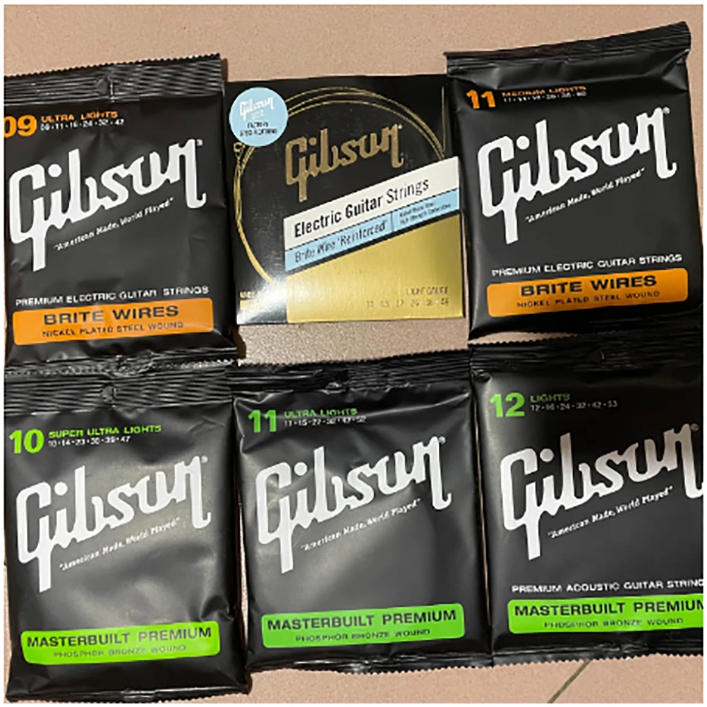 

High Quality 1 Set GB Style Guitar Strings Electric Guitar Strings 09-42 10-46 11-50, for Acoustic Guitar 10-47 11-52 12-53