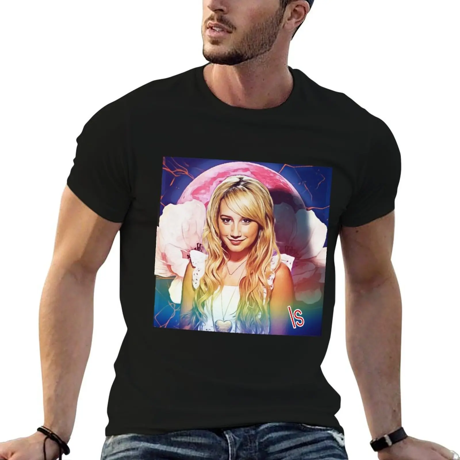 Ashley tisdale T-Shirt Classic Print Short Sleeve Shirt