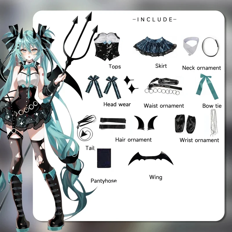 

✦2026Zenless Zone Zero Aery Cosplay Costume Dress with Wings Accessories Props Gloves Wig Set Halloween Stage Performance Out%1~