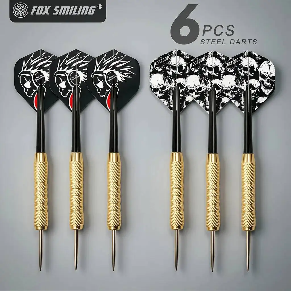 

6PCS 18g Needle Steel Dart Pins Steel Tips Dart Fox Smiling 100% Original