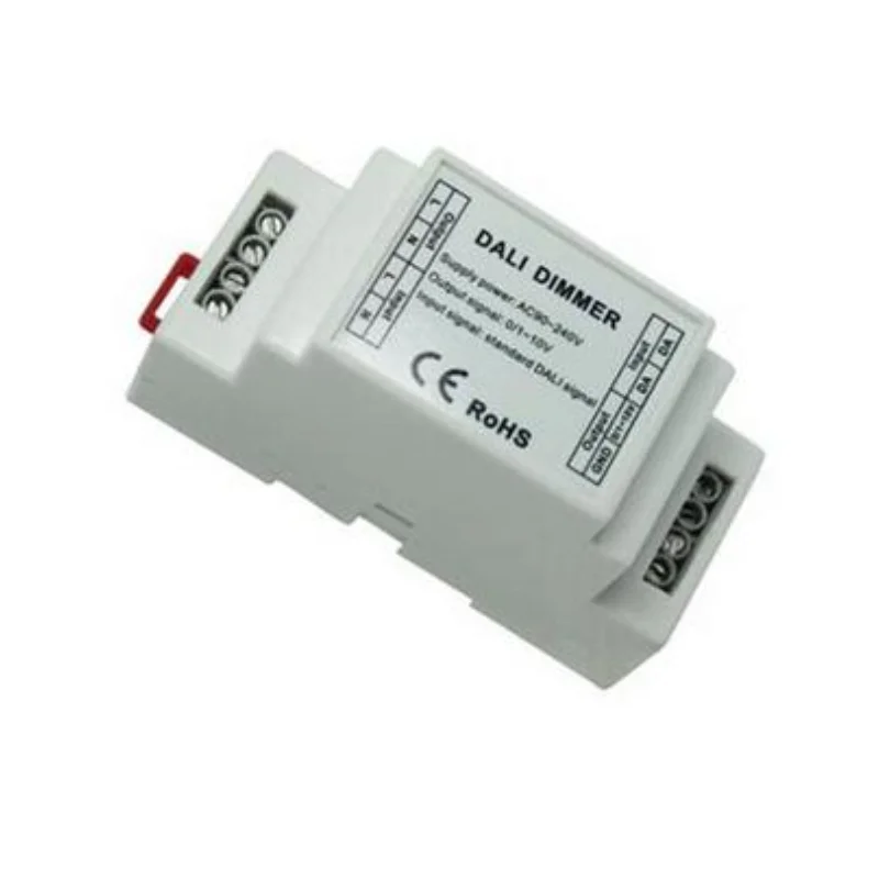 Controlador de intensidad Led Dali DL108 de alto voltaje Ac90v-240v 1 canal 0 v-10 v o 1 v-10 v salida de senal, 5a