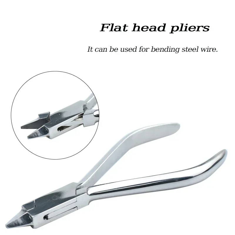 

Dental Orthodontics Plier Weingart Niti Wire/filament Curved Shaping Forcep Flat Head Pliers