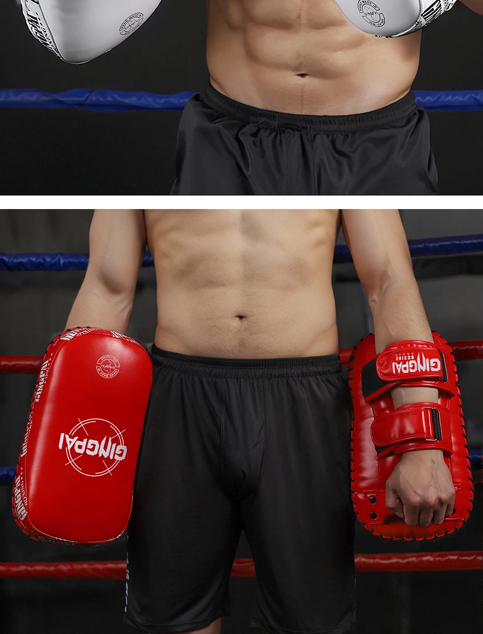 Professionelle Muay Thai Fuß Ziel Verdickte Boxen Ziel Sanda Boxen Gebogene Hand Ziel Training Ausrüstung Bein Ziel Matte – Detail 11