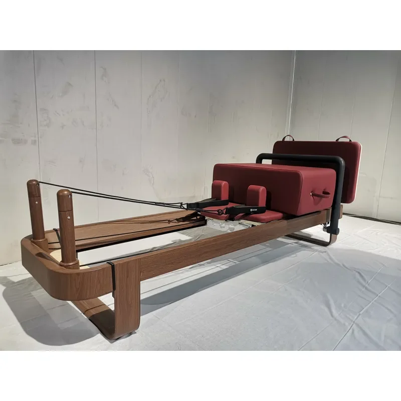 Luxury Commercial Full Track Aluminum Pilates Shape Bed with Automatic Telescopic Rope System, Heavy Duty Solid Leg Frame