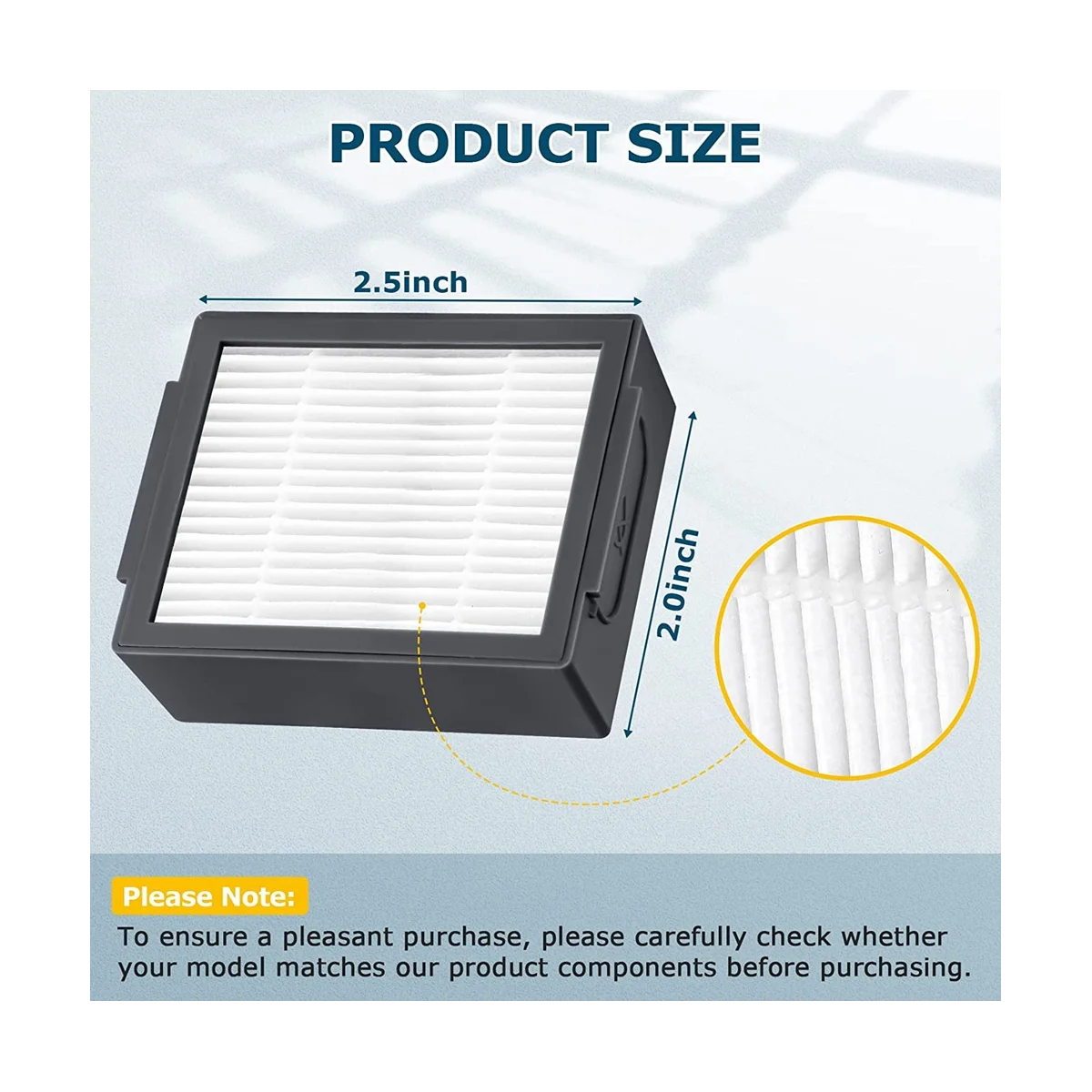 แผ่นกรอง HEPA อะไหล่9ชิ้นสำหรับ iRobot Roomba ซีรีส์: E5 E6 E7 I1 I3 I4 I5 I6 I7เครื่องดูดฝุ่น J7 I8 (ไม่ใช่สำหรับ J7 +)