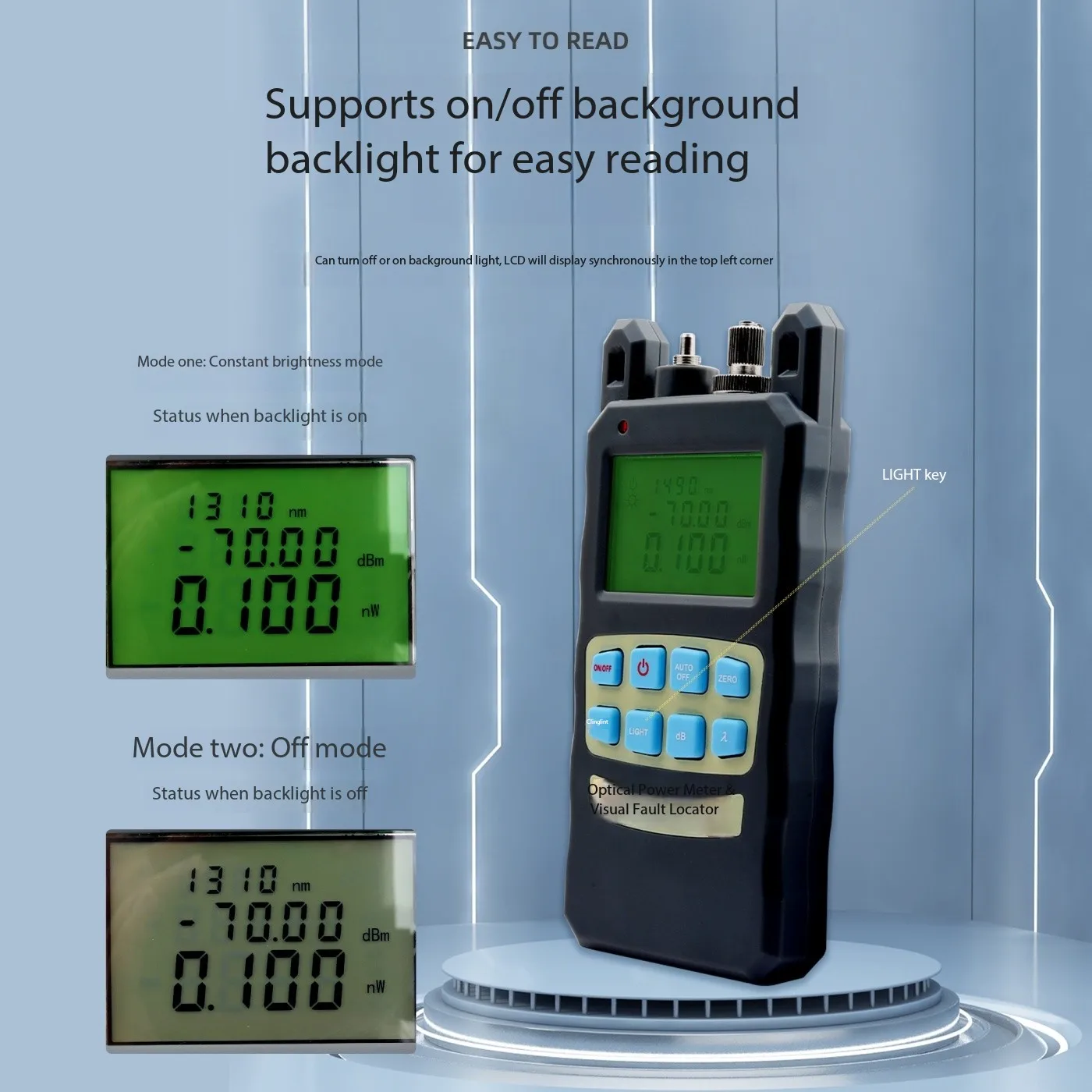 

AUA-80A Optical Power Meter with Visual Fault Locator optical fiber tester 1MW VFL
