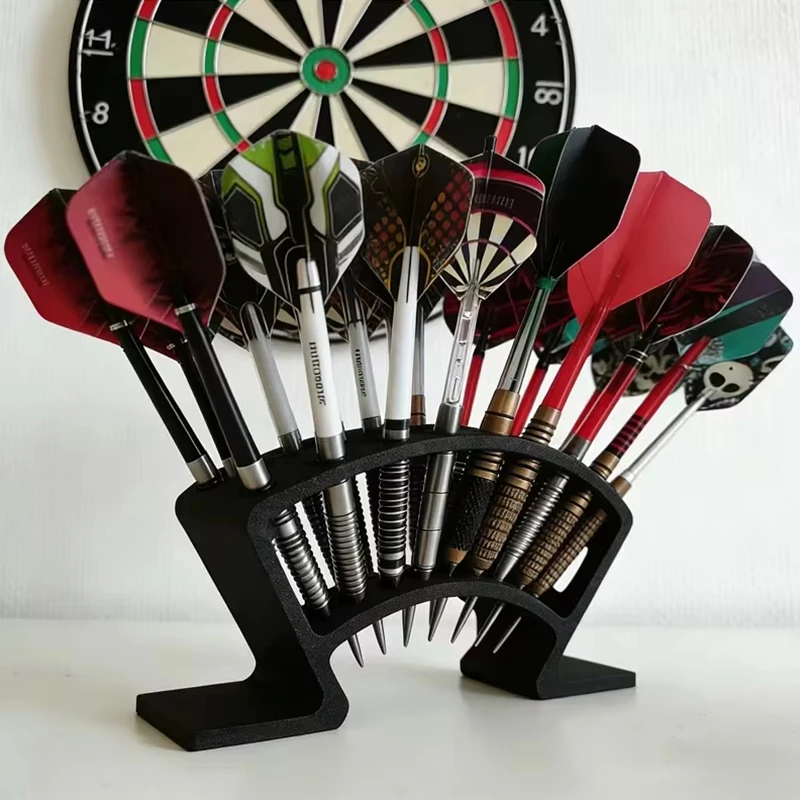 

27-Slots Dart Stand Large Capacity Neat Storage Holder Dart Board Organizerfor Home Bar & Game Room Decoration Rack