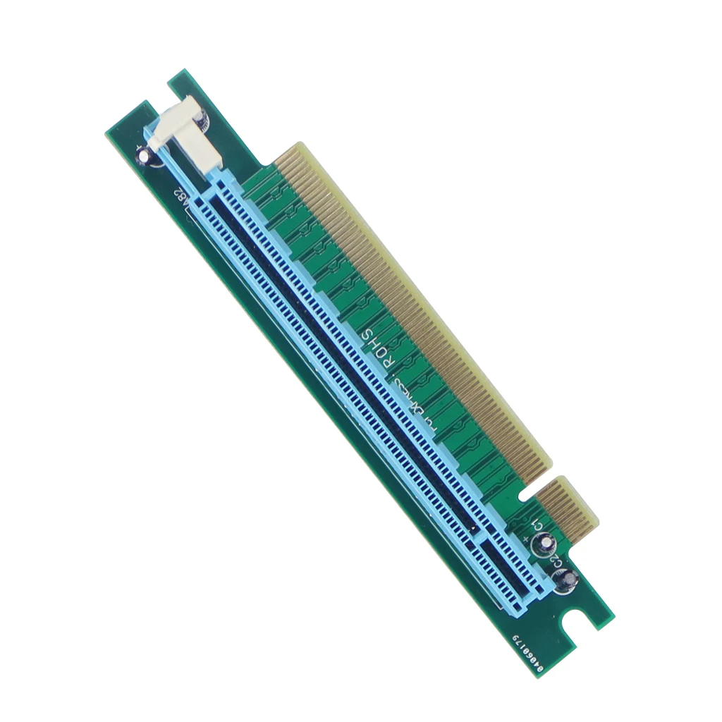 PCIE 90 Degree Right Angle/180 Degree Flat Insertion  Pci-E Pci-Express 16X Extender Protector Riser Adapter Card for 1U Server