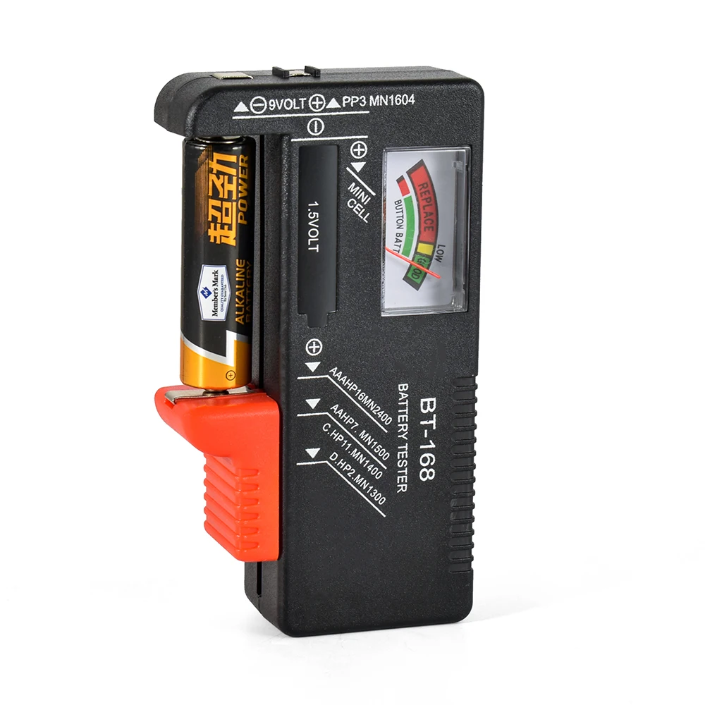 9IMOD Tester akumulatora Detektor pojemności akumulatora BT-189 BT-886 BT-168 Cyfrowy pomiar napięcia akumulatora dla akumulatorów o różnych rozmiarach