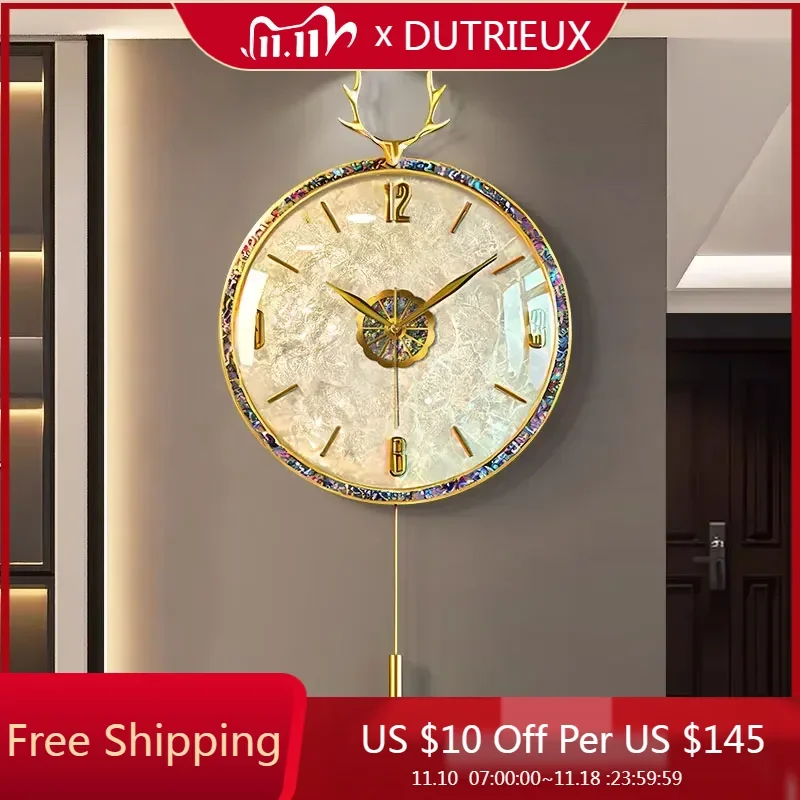 

Art Mural Wall Clocks Luxury Restaurant Large Nordic Minimalist Design Wall Watch Silent Creative Horloge Murale Home Decoration