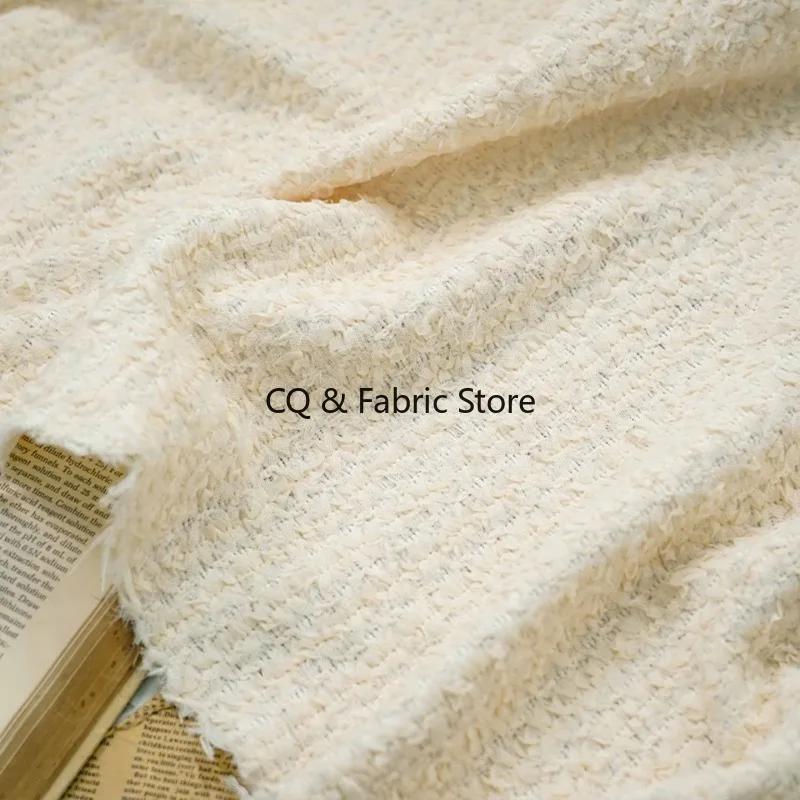 Spring Autumn Simple Lace Mesh Striped Weave Fabric Bridal Accessories Solid Color Fashion Dress Embroidery Curtain Decor Fabric