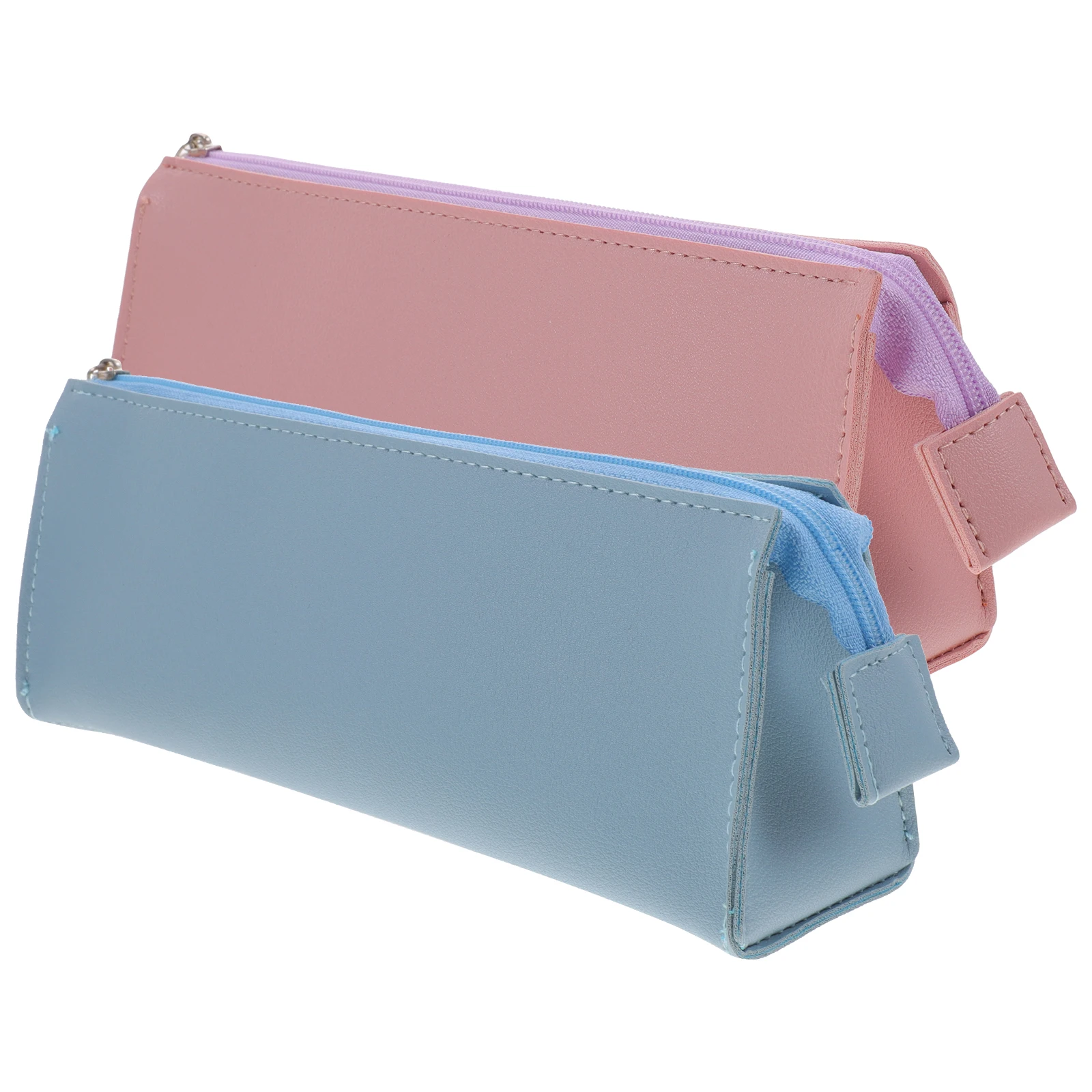 

2 Pcs Pencil Bag Makeup Stationery Storage Organizer Case Minimalist Student