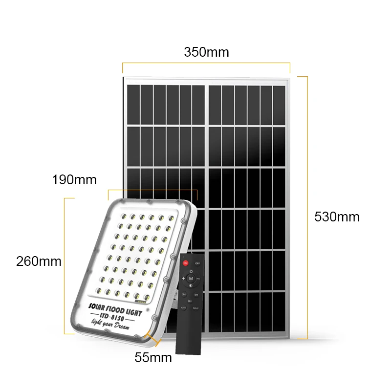 

1200Lumen Solar Garden Lights Outdoor Waterproof Led New Design Flood Lamp