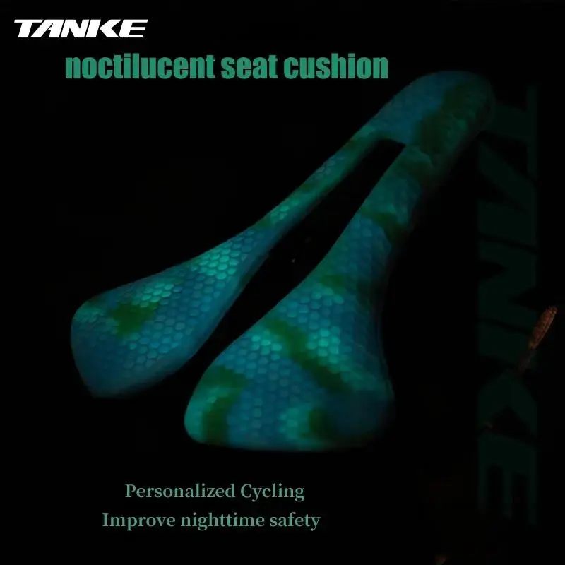 

Седло для горного велосипеда TANKE MTB, сотовая структура, дышащее, легкое, прочное, износостойкое, с эффектом 3D-печати, светящееся в темноте.