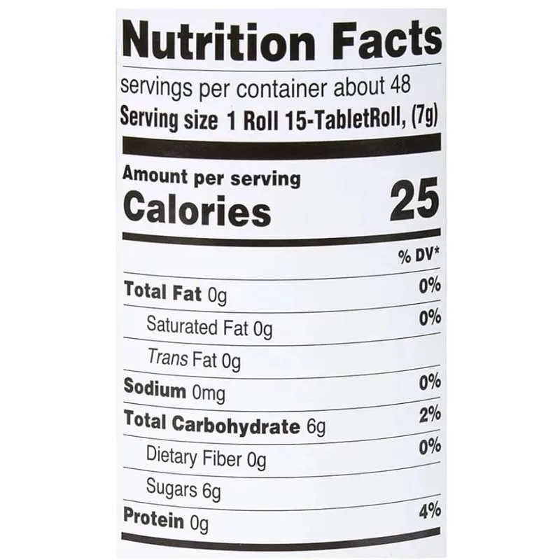 Rollos de dulces Smarties originales de 5 oz (142 g) * 1 paquete de dulces duros