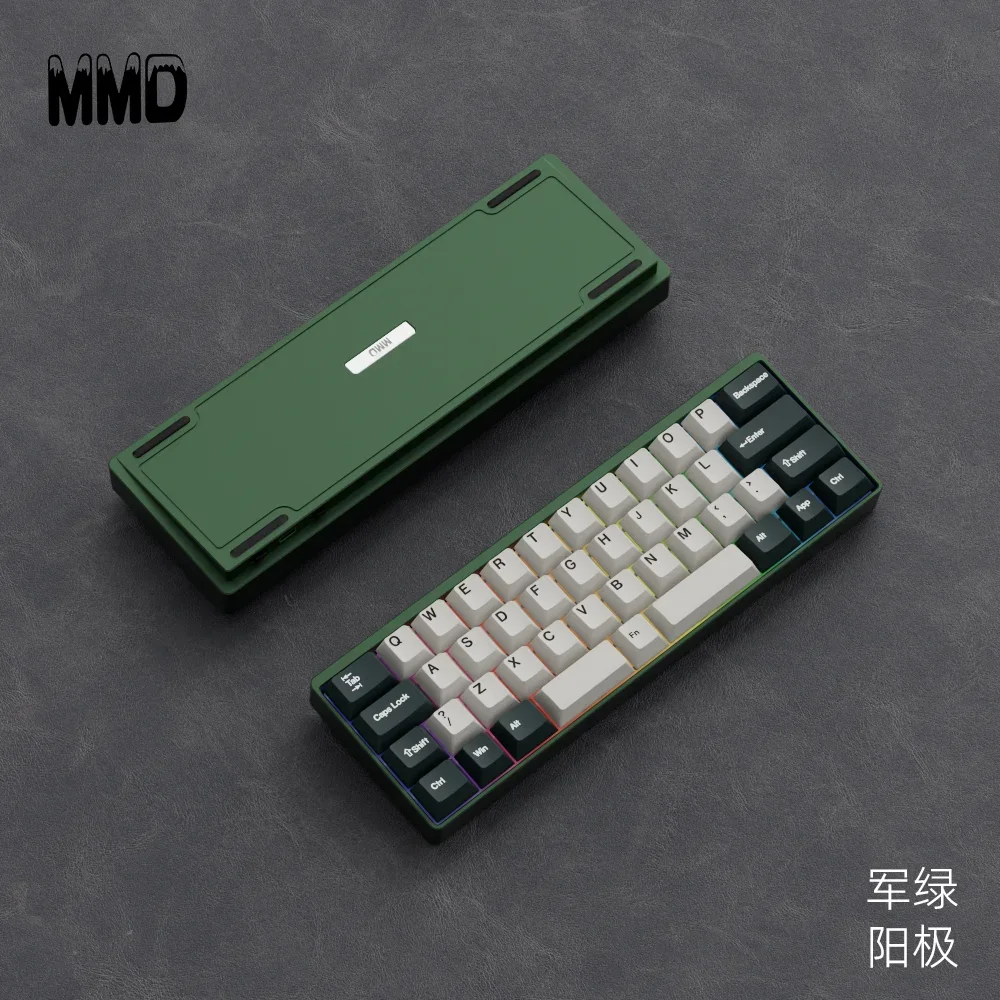 MMD KM40 V2 Mechanical Keyboard Three-mode Wireless 2.4g Bluetooth Cnc Aluminum Lump Designer Game O-ring Keyboard PC Accessorie