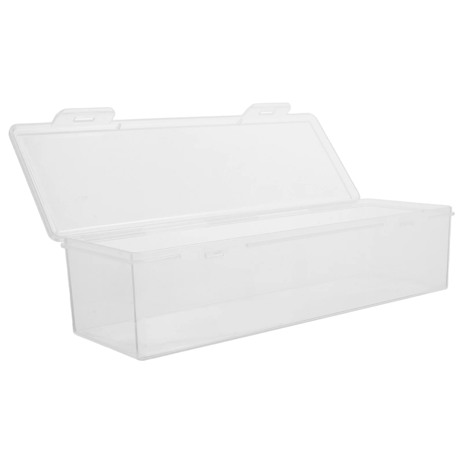 

Clear Plastic Card Storage Box Transparent Portable Desk Organizer for Baseball Playing Sports Trading Card Holders