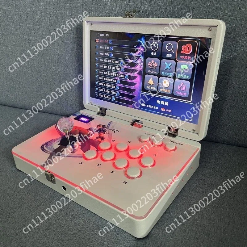 White 14 inch portable joystick game machine household street machine translation cover folding notebook all-in-one machine