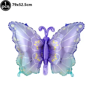 بالونات رقائق الفراشة الكبيرة ، أزرق ، أخضر ، بنفسجي ، حفلة عيد ميلاد ، زينة زفاف ، كرات استحمام الطفل ، ألعاب أطفال أعلى 8 مبيعات دمية طفل صينية تولد من جديد - No7