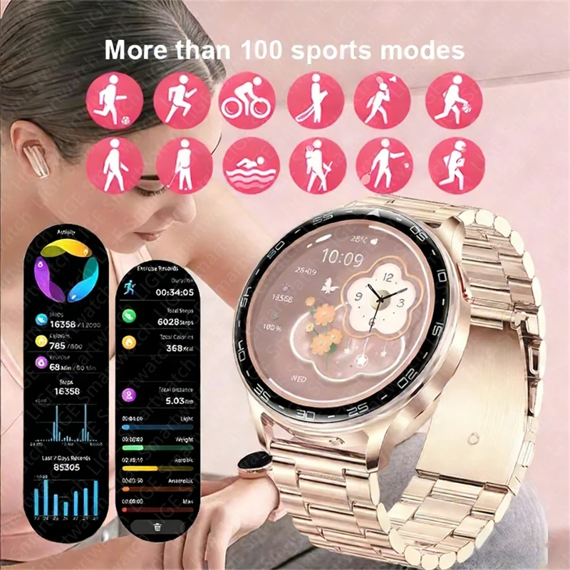 Fone de Ouvido TWS 2 em 1 com - Smartwatch Luxury Watches For Women avaliação e preço