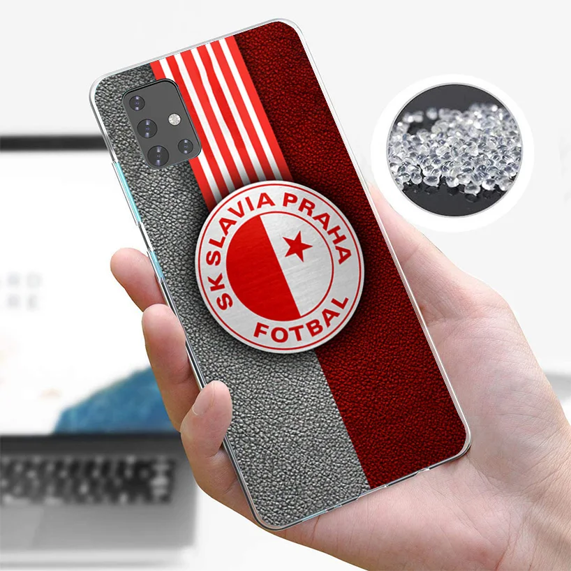 Sk Slavia Praha Czech Republic Phone Case For Samsung Galaxy A51 A41 A31 A21S A11 A01 A71 A50S A40 A30 A20S A10S A6 A7 A8 A9 Pri