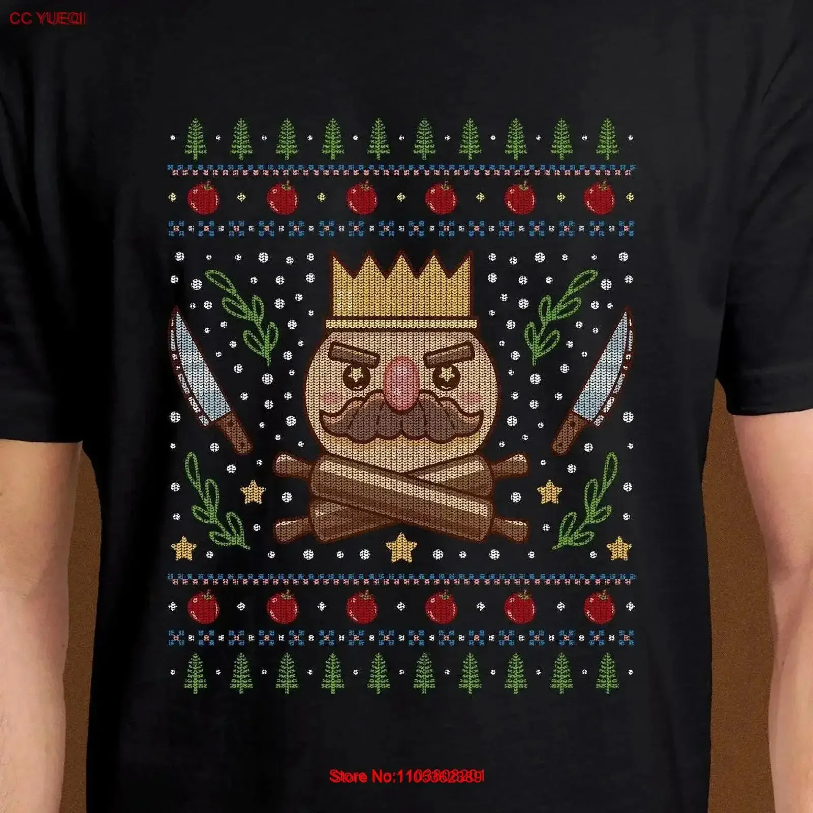 Onion Kingdom Ugly Sweater T Shirt Overcooked Video Game Gaming tee Gamer Kevin Christmas Xmas vintage Washed Breathable