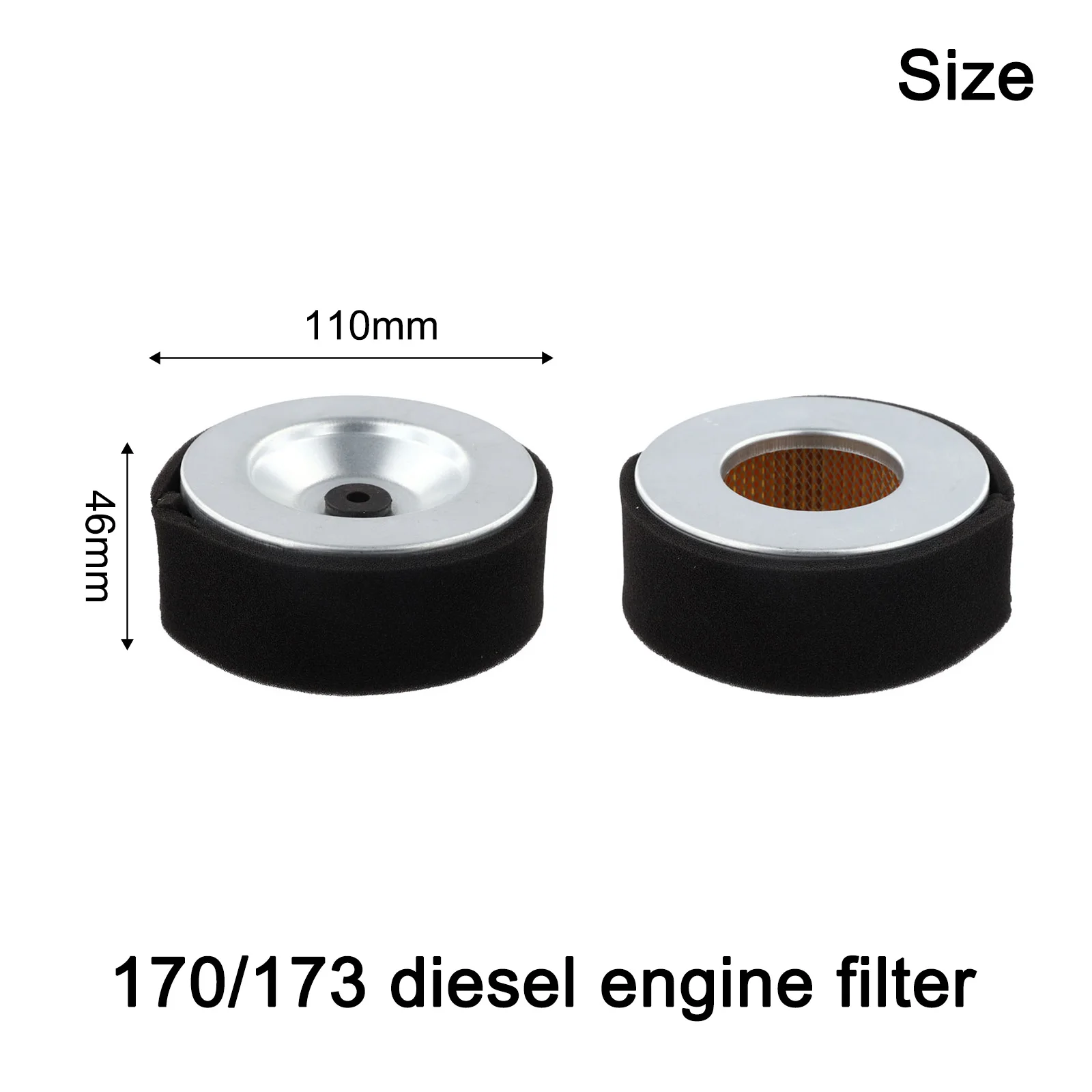 Diesel Engine Air Filter Element for 178F 170 170F Generator Applications with Stable Running and Long Service Life