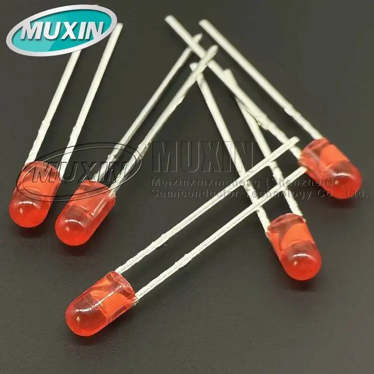 (50 Pieces) 3MM Light-emitting DioDe LED Red/gReen/blue/yellow Yellow/orange/white Light