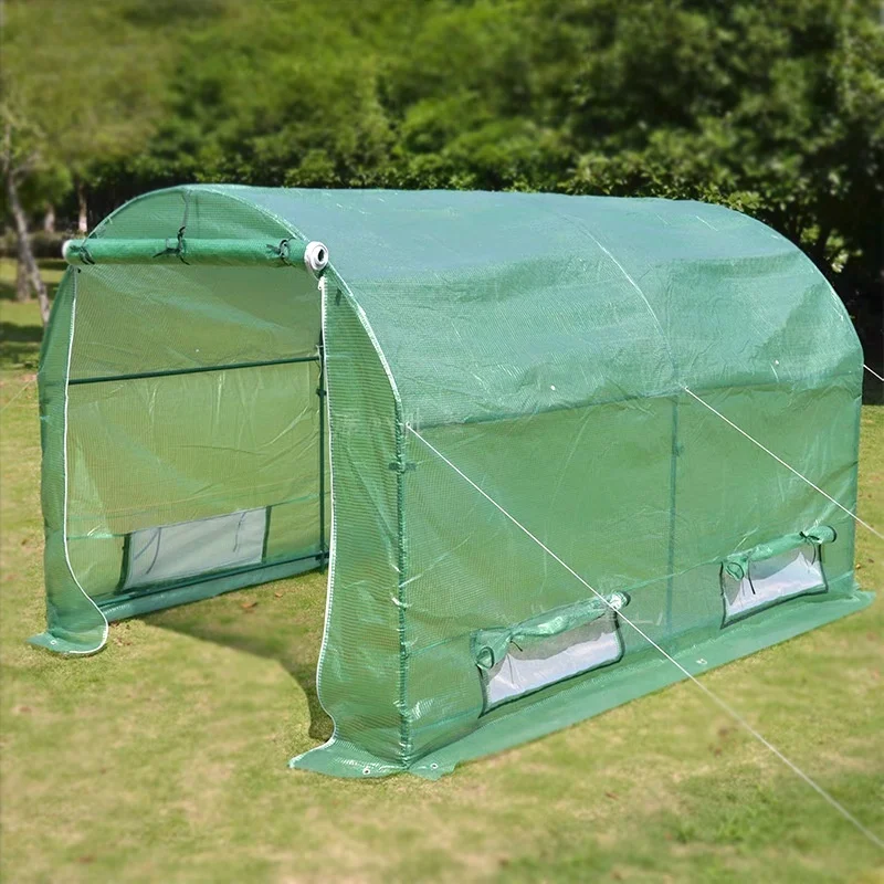 Heavy Duty Large Walk In Greenhouse Gardening Tunnel Hot House Outdoor Portable Warm Room For Vegetables Flowers Cold Resistant