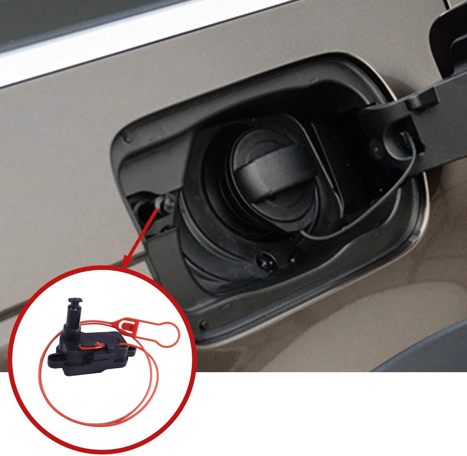

8V0862153A Fuel Flap Door Cap Release Lock Actuator Replacement For Audi A1 A4 A5 A6 A8 Fuel Filler Door Opener Actuator 2 Pin