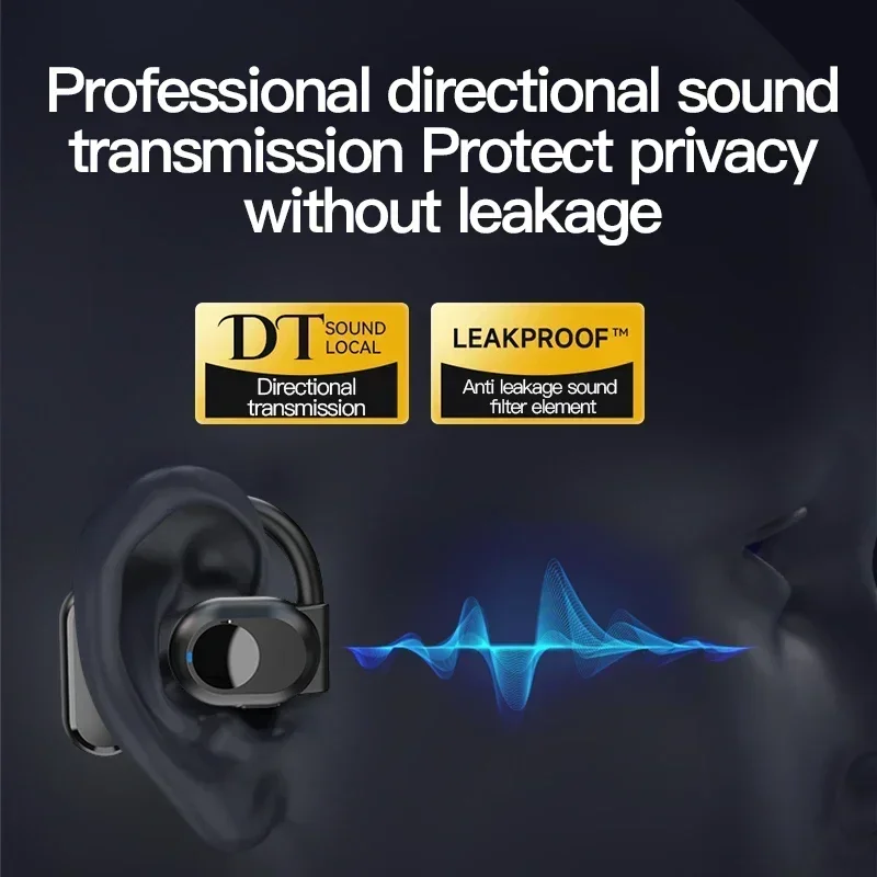 Cuffie Bluetooth senza fili Auricolari a conduzione aerea con microfono Cuffie vivavoce con cancellazione del rumore per la guida degli audio