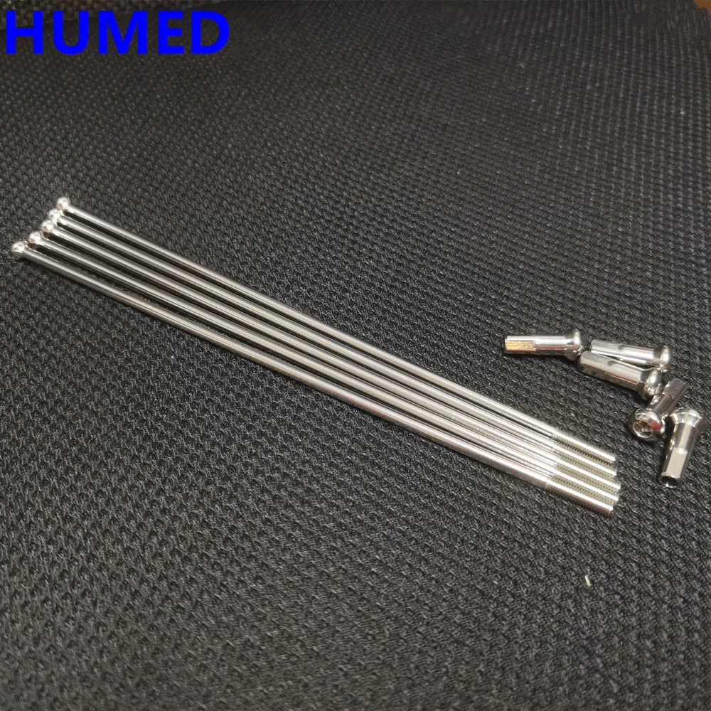 10pcs/lot Straight Motorcycle Spokes Diameter 3.5mm 304 Stainless Steel  Round Body Straight Pull E-Motocross Wheel Spokes