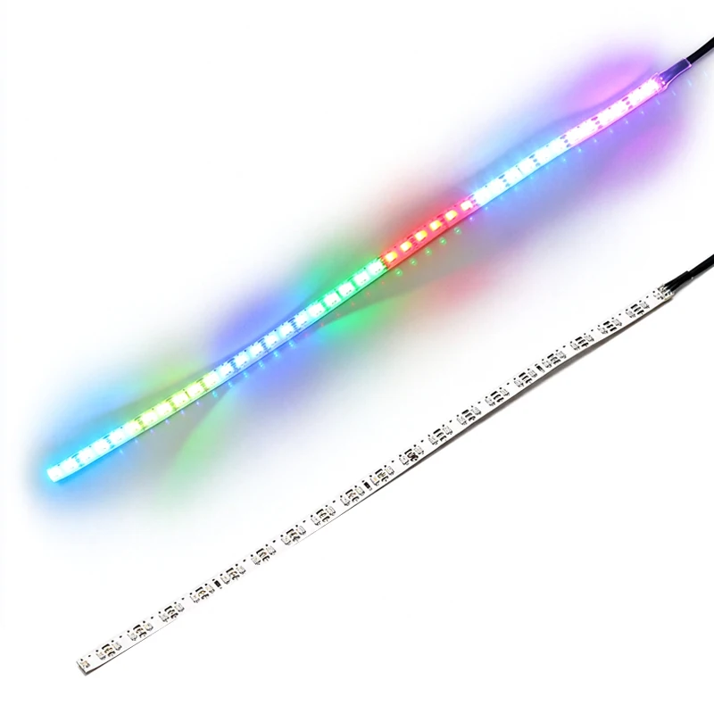 1PCS 5-6V RC Light Strip 5mm 12mm Width Colorful LED Lights Simulation Horizontal Taillight for Ship Model Dynamic Modification