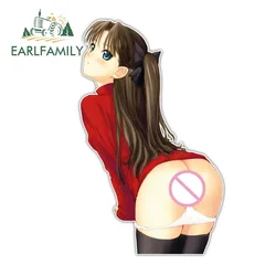 EARLFAMILY Sexy Girl Car Stickers Cartoon Car Styling Vinyl Decal Anime Graphic Window Wiper Tailgate Waterproof Car Accessories