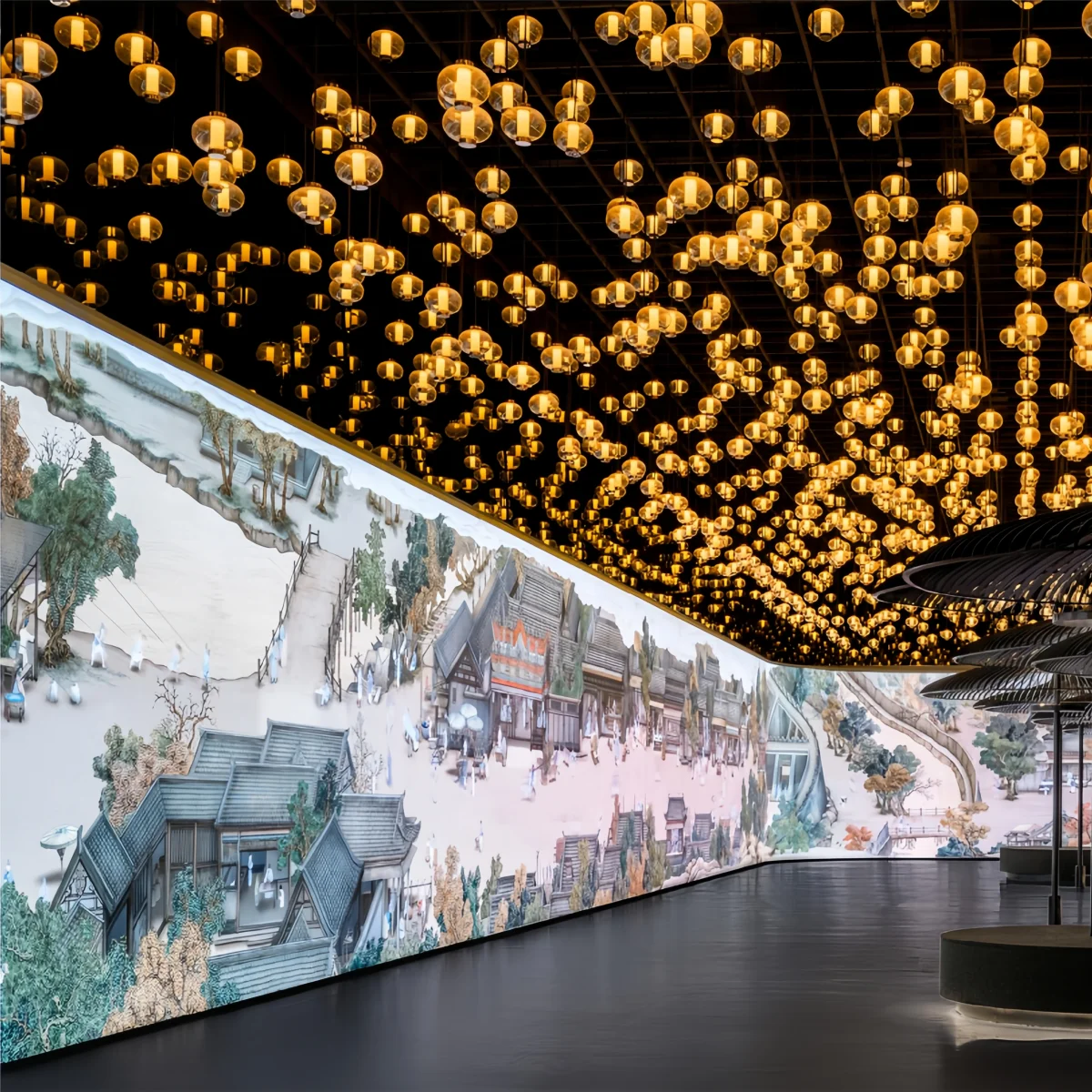 

P0.9 LED Display P1.25 Seamless Fine Pitch Indoor LED Wall For Museum Exhibition Digital Art Gallery Visual Showcase