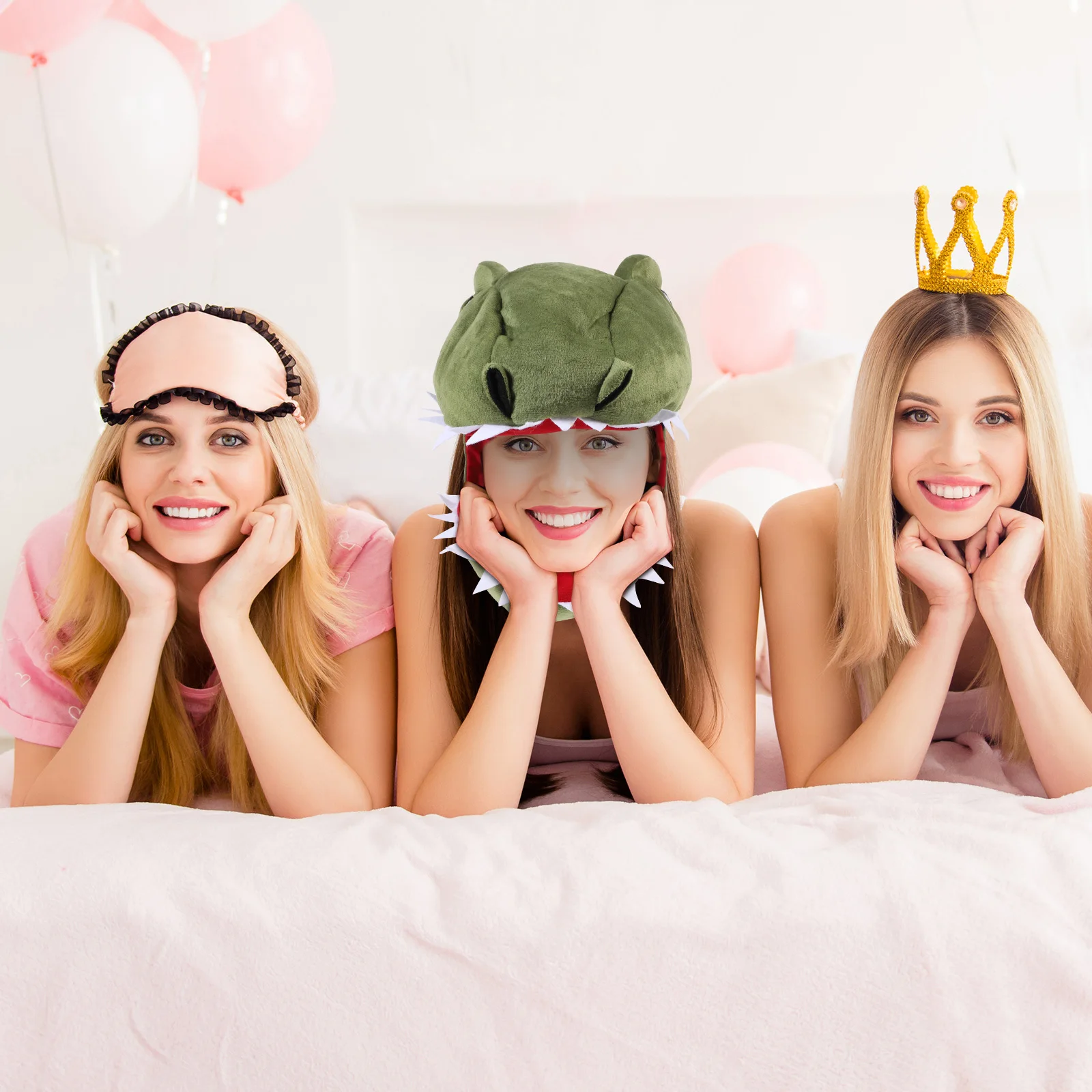 

1Pcs Dinosaur Cover Animal Shaped Hat for Hip Hop Dance Festival Winter Party Supplies Lovely Headdress Photo Prop Warm Gear