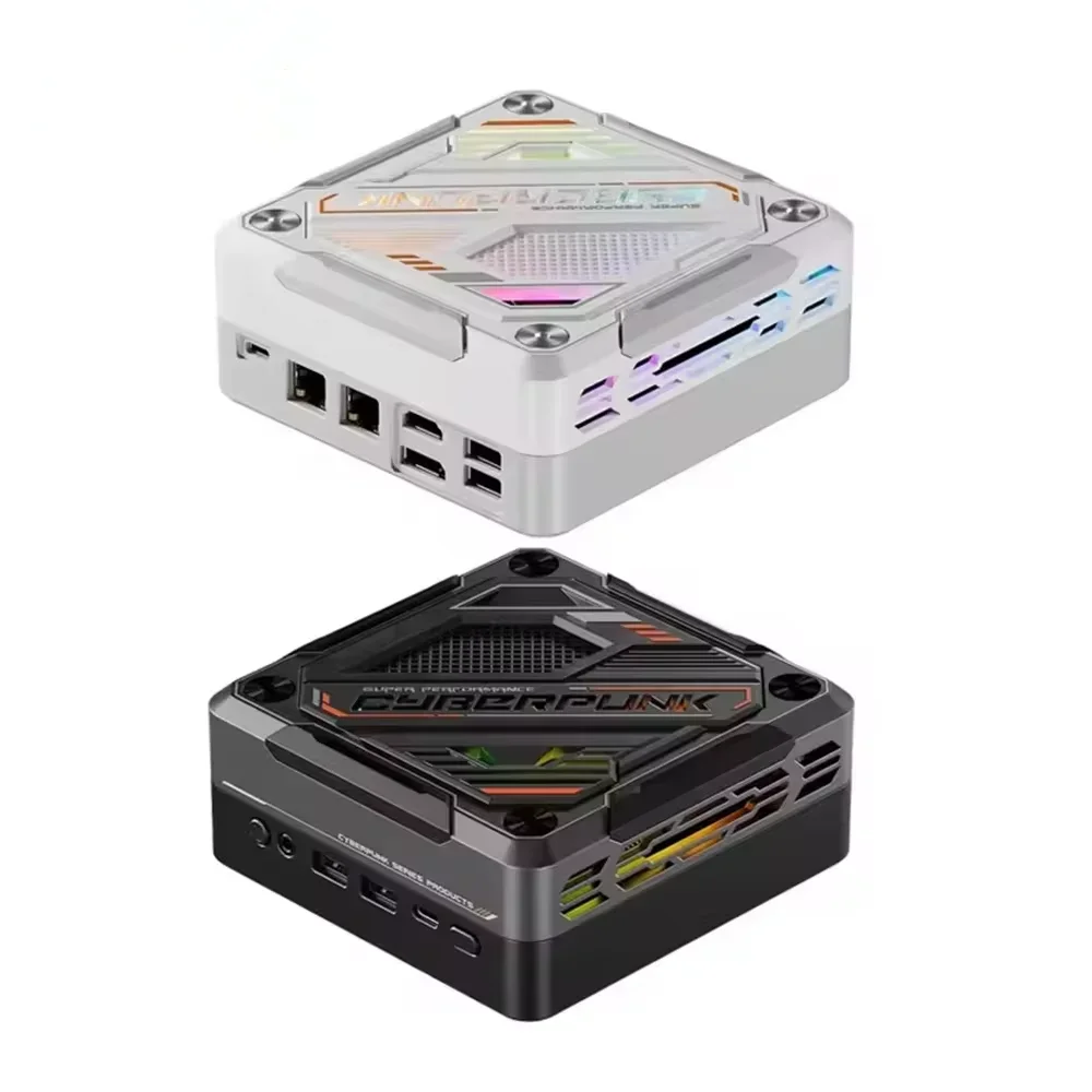 2024 Gamer PC AMD R7 8845HS 7840HS 7735HS Mini PC RGB Light DDR5 2.5G LAN USB4.0 Win11 Mini Computer GAMING PC NUC WiFi6