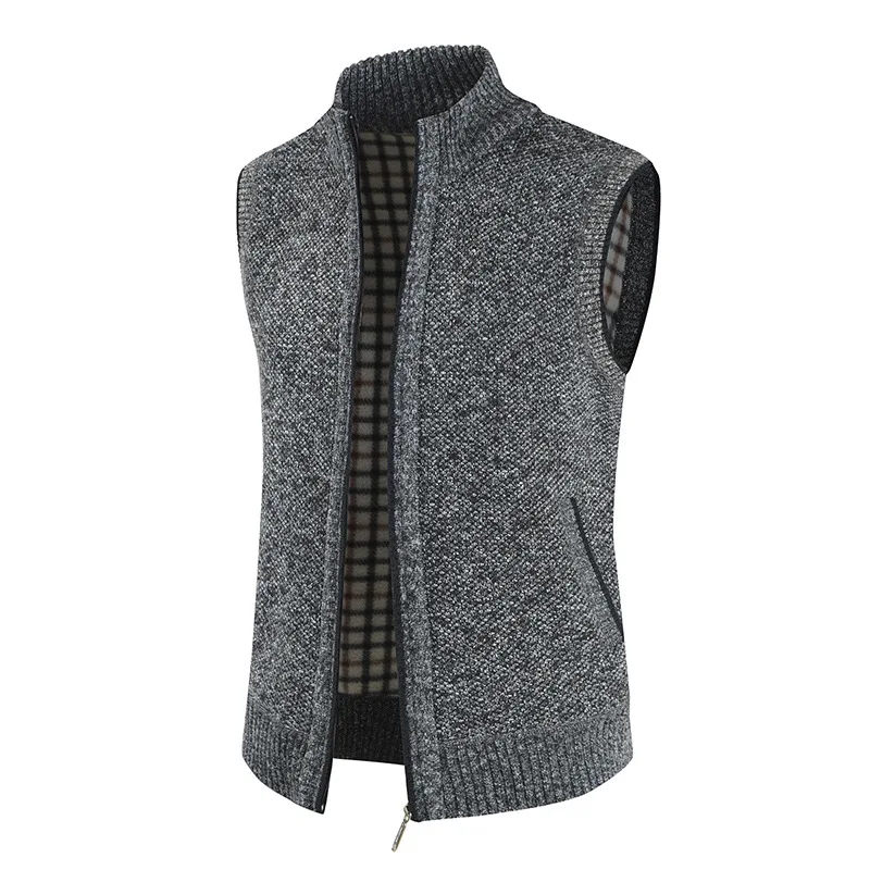 

New Autumn and Winter Men's Cotton Coat Fashion Warm Outer Wear Vest Hot Cotton Vest Casual Sleeveless Jacket Plus Size 3Xl Sale