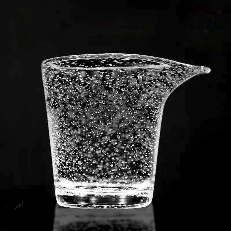 200ml Japanese Air Bubble Heat-resistant Glass Fair Cup Tea Pitcher Chahai Thicken Justice Cup Kung Fu Tea Cup Set Accessories