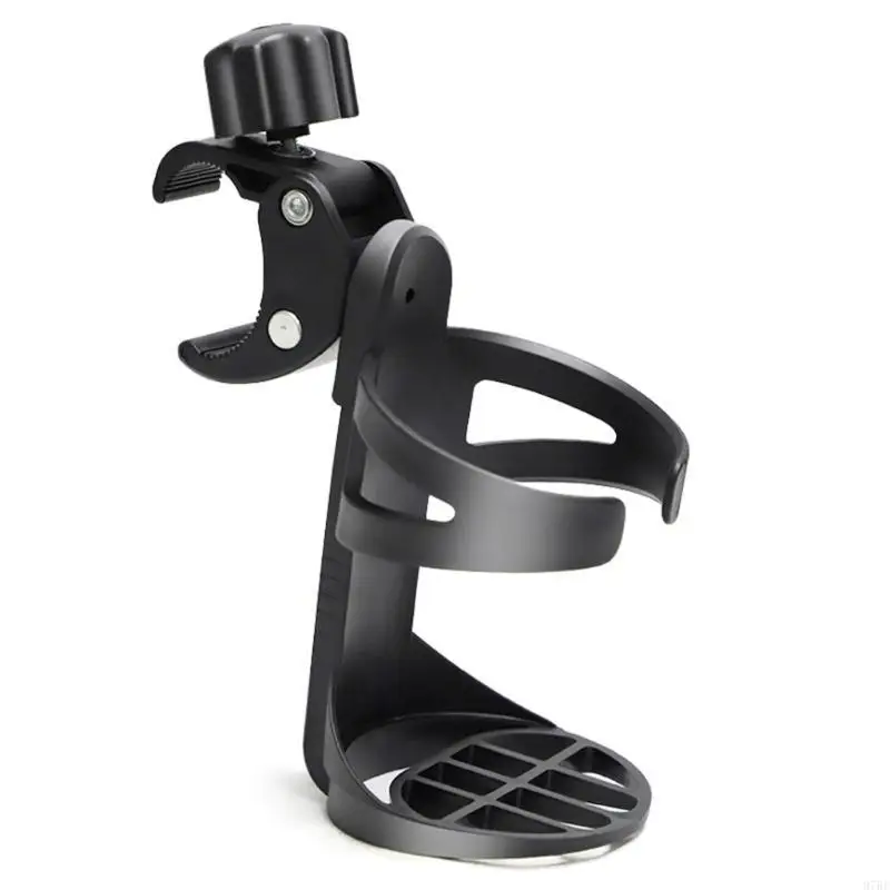 

97BE Universal Cup Holder Stroller Cup Holder Bike Cup Holder PP-plastic Cup Drink Holder Easy Installation for Motorbike