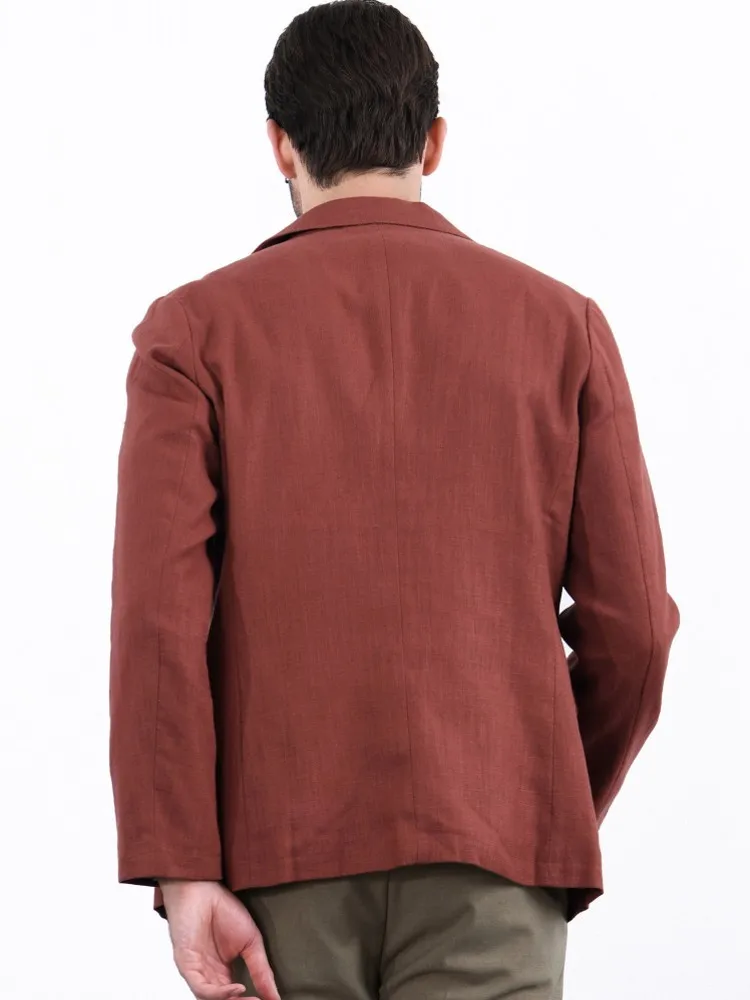 Spring Autumn Male Business Leisure Thin Blazers Turndown Collar Single Breasted Slim Suit Jacket Fashion Mens Breathable Coat