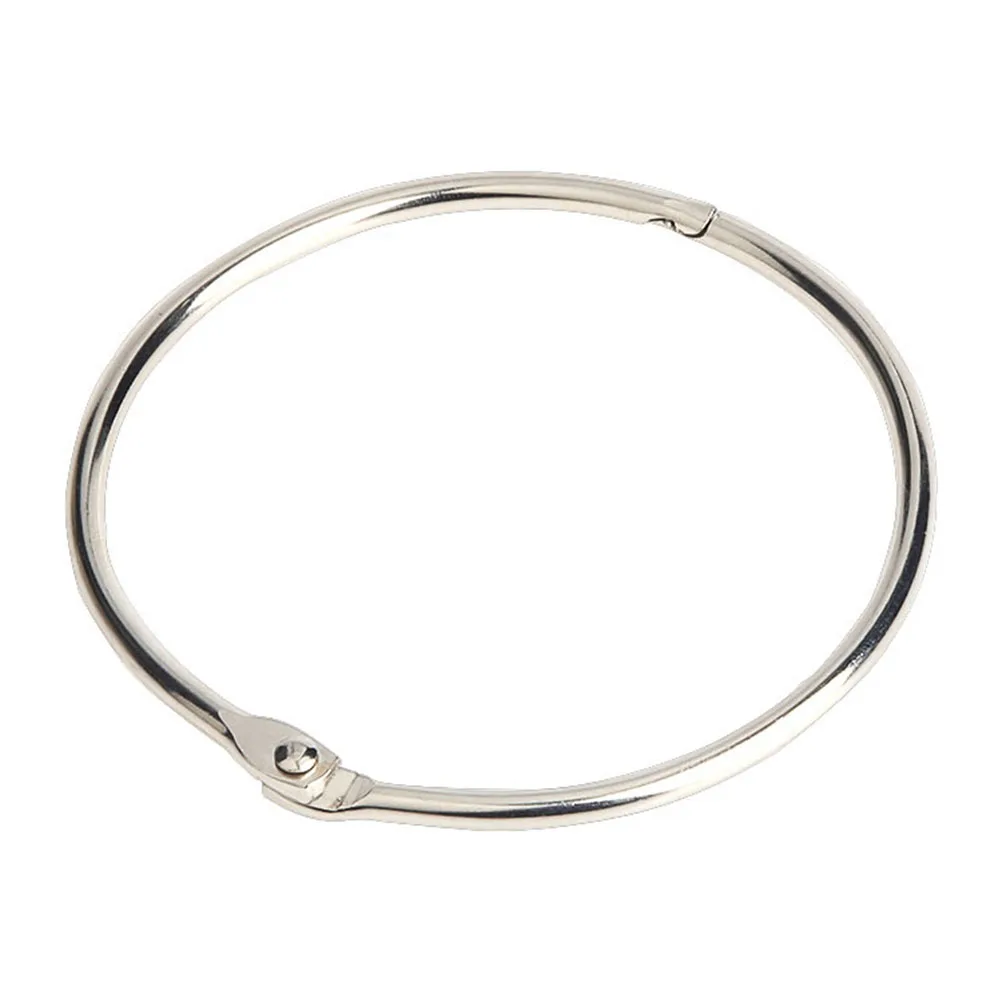 50 pcs Loose Leaf Binder Rings Steel Metal Ring For Scrapbook Recipe Book Keychain Binding Multi-Use Office Binding Supplies